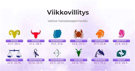 astro päivän horoskooppi|Horoskooppimerkit: Luonne, päivät ym